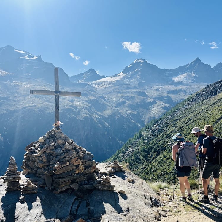 Cinque Torri in the Dolomites on the guided Alta Via 1 tour